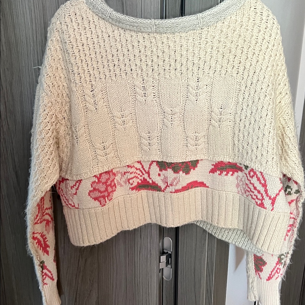 $148 Rosemary Crafty Knit cropped oversize Sweater XS - Picture 14 of 15